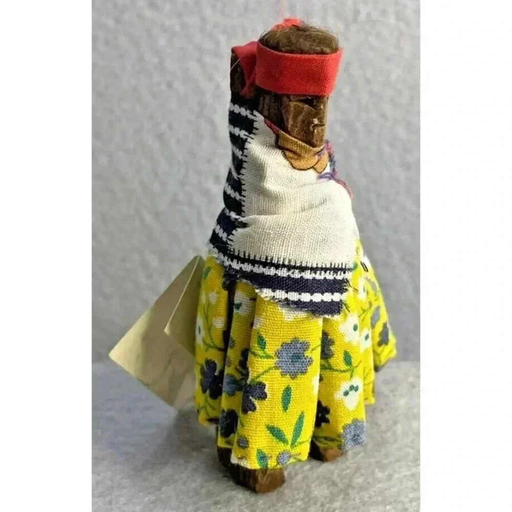 Tarahumara Wood Doll Mexican Folk Art Hand Carved